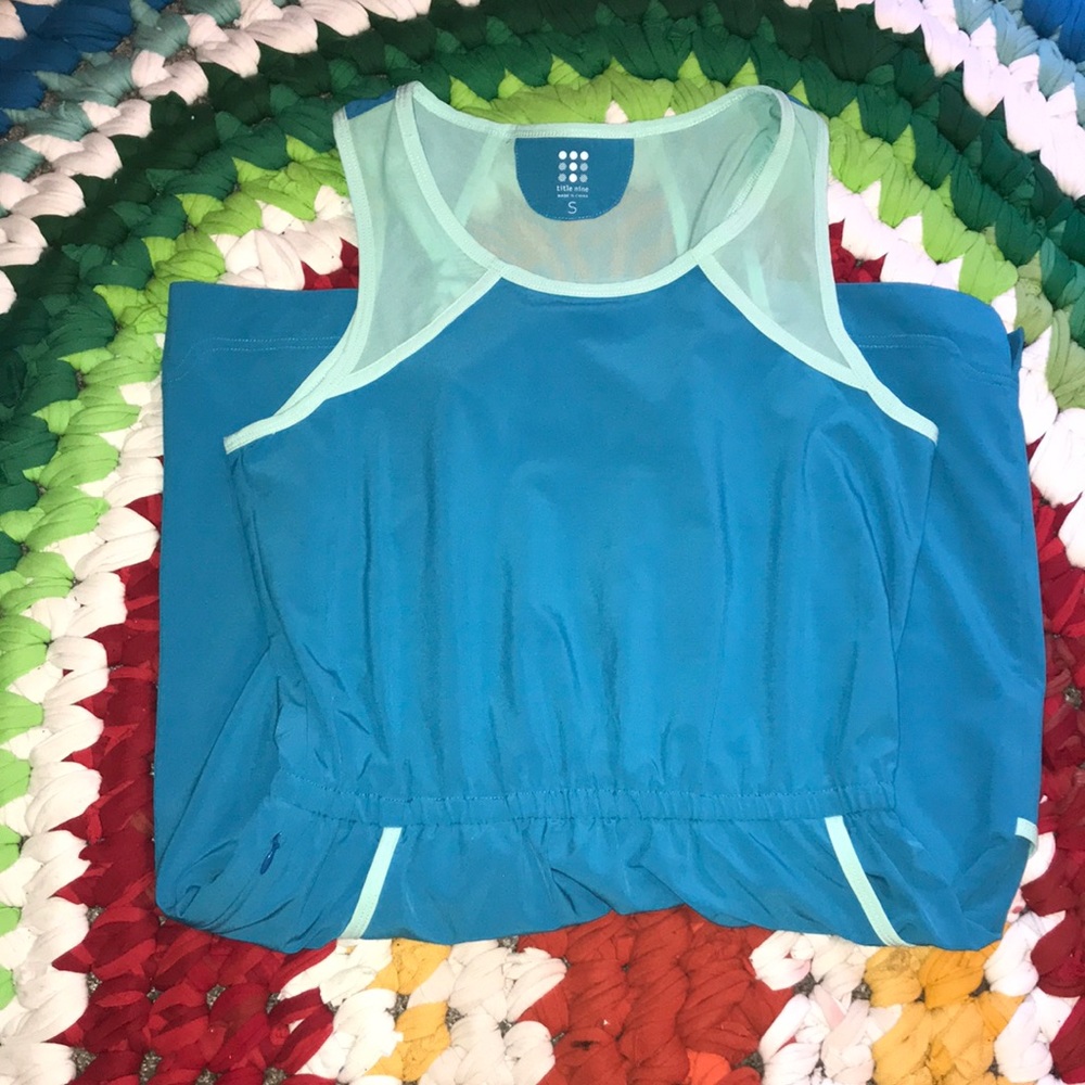 Last day-Title nine peacock blue s vented nimblene tennis/golf/hiking dress EUC